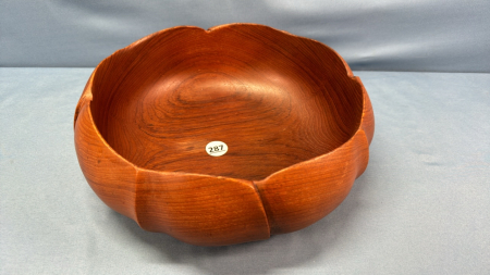 12in Wide Teak Bowl -Made in Thailand