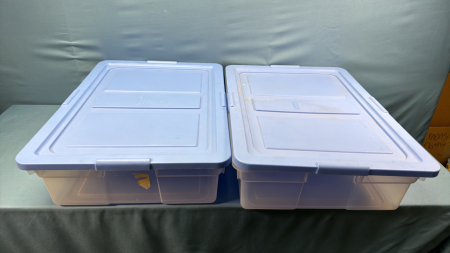 2 Rubbermaid 26L Under Bed Storage Totes