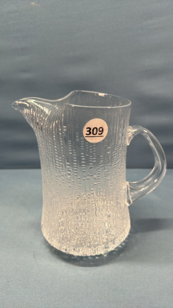 8in High Iittala Ultima Thule Pitcher -Tiny Chip on Rim