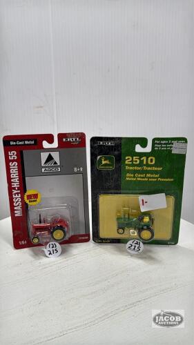 JOHN DEERE 2510 NF & MASSEY HARRIS 55 TRACTORS