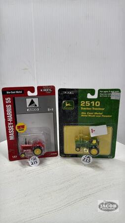 JOHN DEERE 2510 NF & MASSEY HARRIS 55 TRACTORS
