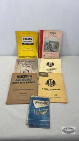 7 PC ASSORTED LOT OF OWNERS & SHOP MANUALS