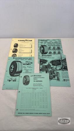 BROCHURES FOR GOODYEAR & FIRESTONE TIRES