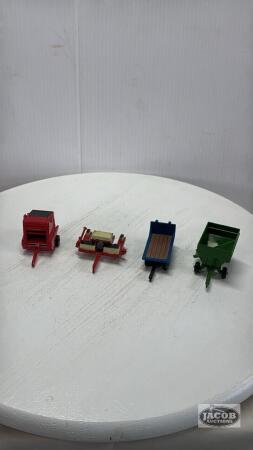 (4) 1/64 ERTL IMPLEMENTS