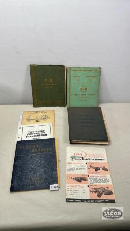 ASSORTED LOT OF FLEURY-BISSELL PARTS LISTS ETC