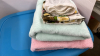 2 Totes with Lids -Approx. 68 L & 2 Bath Towels - 3