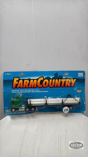 KENWORTH WITH PIPE TRAILER