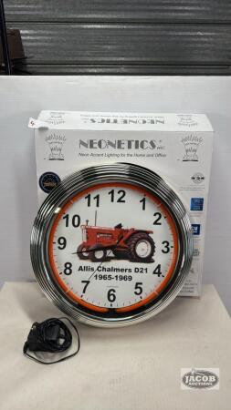 NEON ALLIS-CHALMERS D21 CLOCK