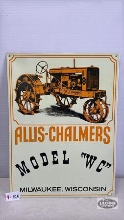 ALLIS-CHALMERS WC REPRO PROMOTIONAL SIGN