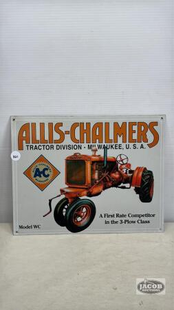 ALLIS-CHALMERS WC REPRO PROMOTIONAL SIGN