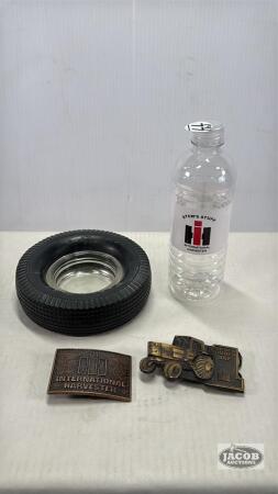 FIRESTONE TIRE ASH TRAY & CONTENTS