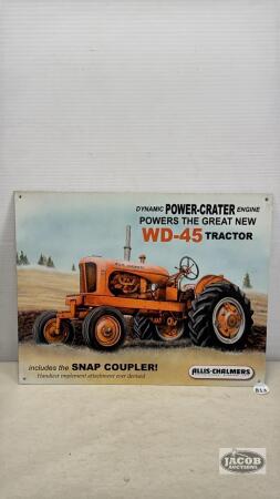 ALLIS-CHALMERS WD-45 REPRO PROMOTIONAL SIGN