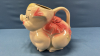 Decorated Pig Pitcher -Shawnee -8in High - 3