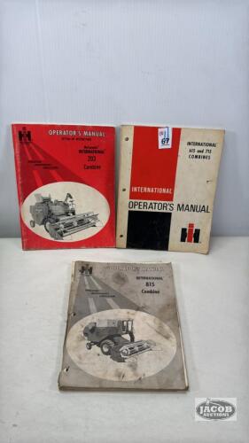 (3) INTERNATIONAL OPERATORS MANUALS