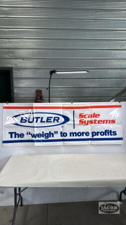 BUTLER SCALE SYSTEMS 6FT X 26IN BANNER