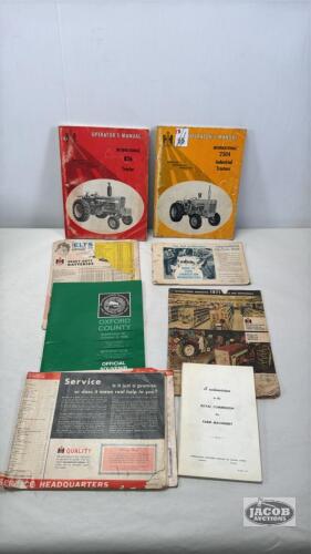 INTERNATIONAL OPERATORS MANUALS & PARTS BROCHURES