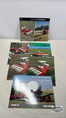 CASE/INTERNATIONAL SALES BROCHURE LOT