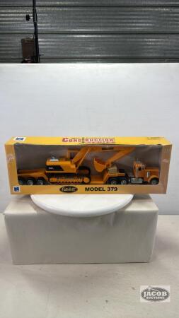 PETERBILT 379 WITH LOW BOY TRAILER & 325L EXCAVATOR