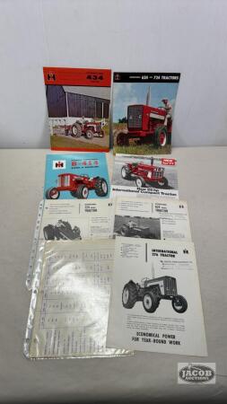 INTERNATIONAL TRACTOR BROCHURES & INFO SHEETS LOT