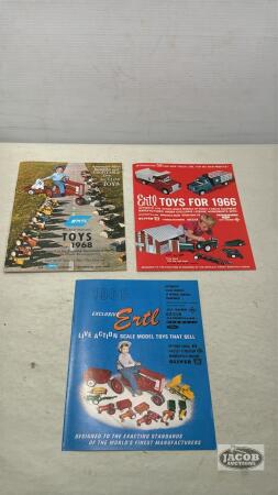 (3) ERTL TOY CATALOGUES