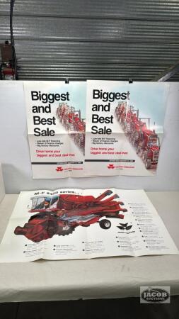 (3) ASSORTED MASSEY FERGUSON POSTERS
