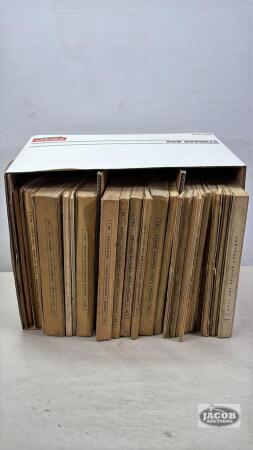 BOX OF INTERNATIONAL PARTS CATALOGUES