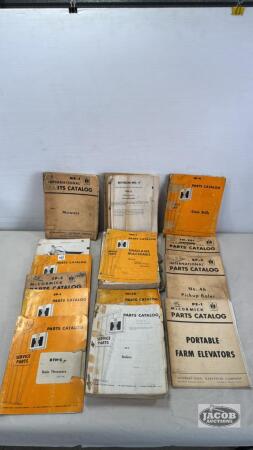 LARGE LOT OF INTERNATIONAL PARTS CATALOGUES