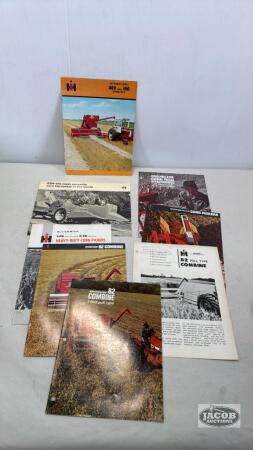 ASSORTED LOT OF CASE INTERNATIONAL SALES BROCHURES