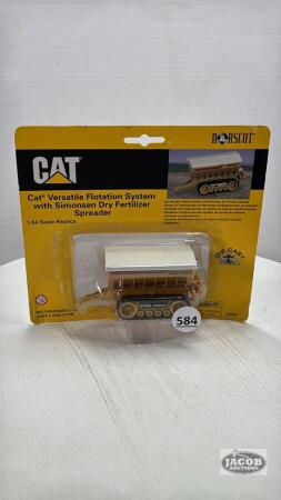 CAT UNDER CARRIAGE W/ SIMONSEN FERTILIZER SPREADER
