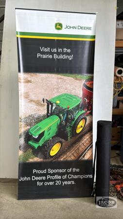 JOHN DEERE SELF-STANDING SALES BANNER