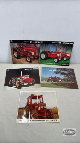 LOT OF INTERNATIONAL TRACTOR SALES BROCHURES