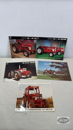 LOT OF INTERNATIONAL TRACTOR SALES BROCHURES