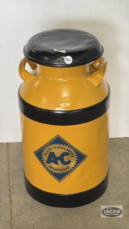 CUSTOM ALLIS-CHALMERS MILK CAN