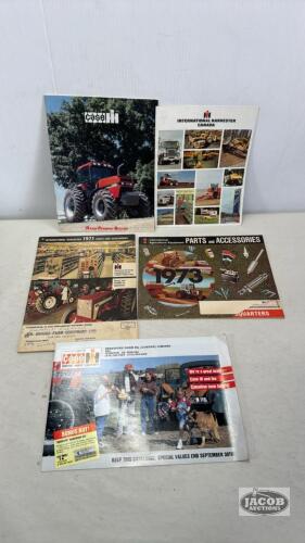 CASE INTERNATIONAL SALE BROCHURES & PART CATALOGUES
