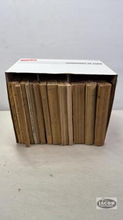 BOX OF INTERNATIONAL PARTS CATALOGUES