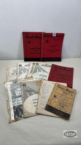 INTERNATIONAL & ALLIS CHALMERS OPERATORS MANUALS