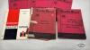 QTY OF JOHN DEERE & INTERNATIONAL OPERATORS MANUALS - 5
