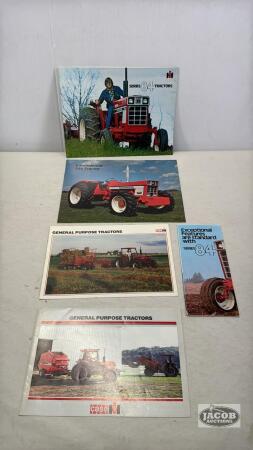 LOT OF CASE/ INTERNATIONAL TRACTOR SALES BROCHURES