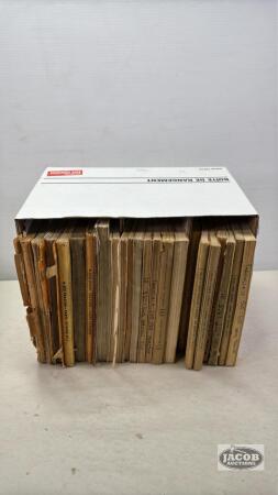 BOX OF FARMALL & INTERNATIONAL PARTS CATALOGUES