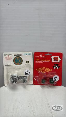(2) 1/64 TRACTORS CHRISTMAS ORNAMENT