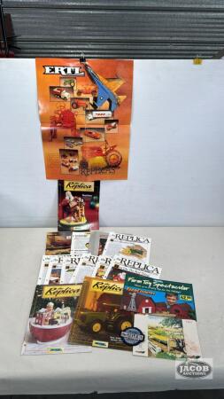 LOT OF ERTL "THE REPLICA" MAGAZINES AND BROCHURES