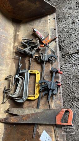 C Clamps, Sliding Bar Clamps Etc.
