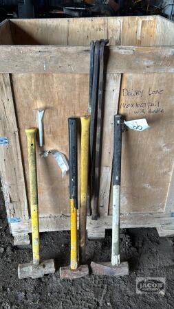 Sledge And Pry Bar Lot