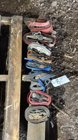 Lot of 1IN Ratchet Straps