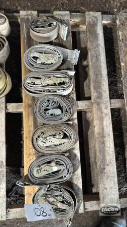 (7) 2in E Trac Straps
