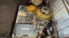 Air Tool Lot With Air Hose and Attatchments - 7