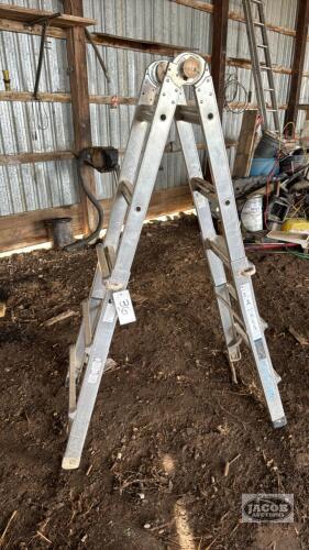 Aluminum Multi-Fold Step Ladder