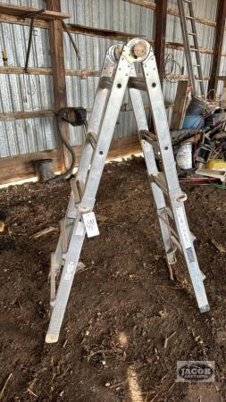 Aluminum Multi-Fold Step Ladder