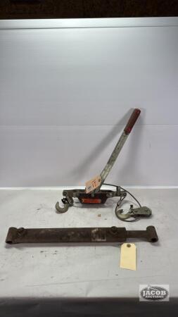 (1) CABLE COME ALONG (1) SHUR-LIFT CYLINDER
