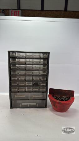 HARDWARE ORGANIZER AND MAGNETIC ASHTRAY
